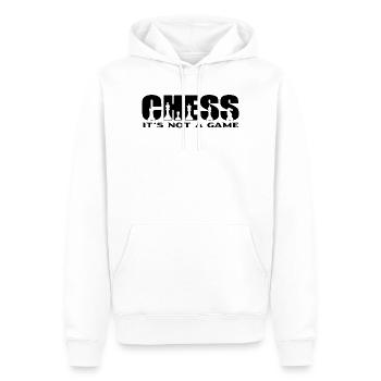 Chess  - Männer Premium Bio Hoodie - Weiß - Vorne - Nico (187cm)
