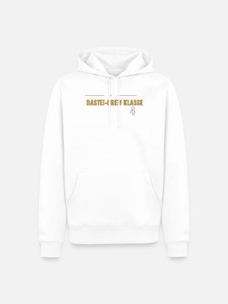 Bastei-Crew Shirt – Klassenfahrt Klasse 4 - Männer Premium Bio Hoodie - Weiß