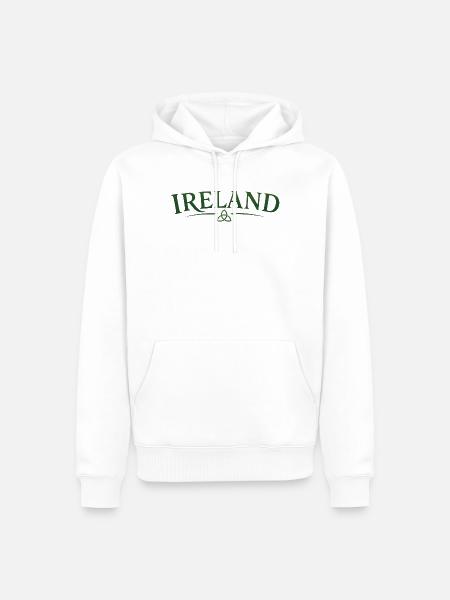 Ireland - Irland - irisch - Dublin - Ire - Männer Premium Bio Hoodie - Weiß