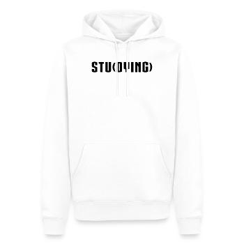 Studying Dying - Men’s Premium Organic Hoodie - white - Front - Nico (187cm)