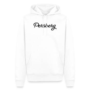 Persberg noir - Sweat à capuche Premium bio Homme - blanc - Devant - Nico (187cm)