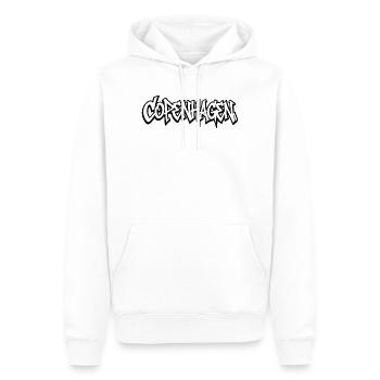 Graffiti-Style Urban Art Design - Männer Premium Bio Hoodie - Weiß - Vorne - Nico (187cm)