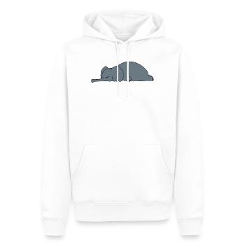 Fauler Elefant Schlaft Lustiger Sarkasmus Tierdesign - Männer Premium Bio Hoodie - Weiß - Vorne - Nico (187cm)