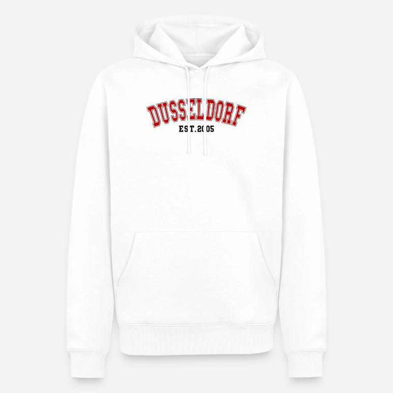 Düsseldorf Est. 2005 - Männer Premium Bio Hoodie - Weiß
