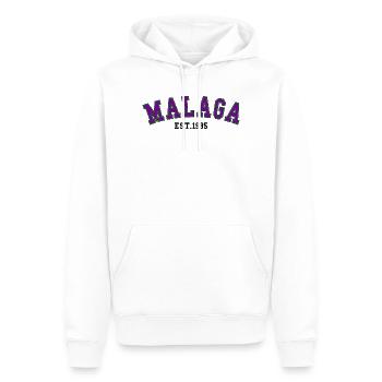 Malaga Est. 1995 - Men’s Premium Organic Hoodie - white - Front - Nico (187cm)
