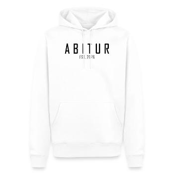 Abitur 2026 - Männer Premium Bio Hoodie - Weiß - Vorne - Nico (187cm)