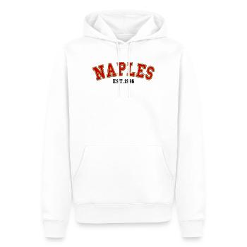 Neapel gegründet 1996 - Männer Premium Bio Hoodie - Weiß - Vorne - Nico (187cm)