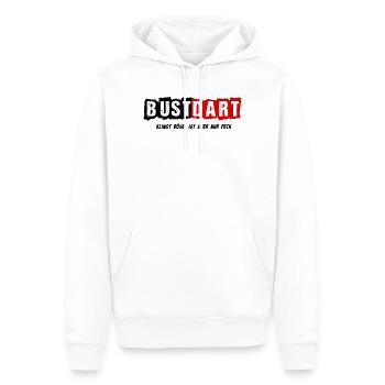 Fléchettes, fléchettes, fléchettes bustes - Sweat à capuche Premium bio Homme - blanc - Devant - Nico (187cm)