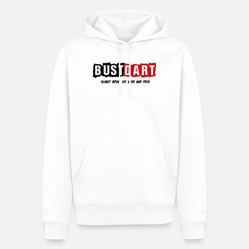 Fléchettes, fléchettes, fléchettes bustes - Sweat à capuche Premium bio Homme - blanc