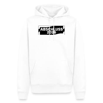 Conception simple d’Abi - Sweat à capuche Premium bio Homme - blanc - Devant - Nico (187cm)