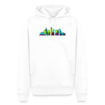Manila City Skyline Rizal Monument Moderne Kunst - Männer Premium Bio Hoodie - Weiß - Vorne - Nico (187cm)