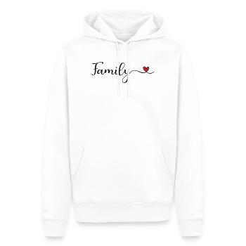 Familie - Männer Premium Bio Hoodie - Weiß - Vorne - Nico (187cm)