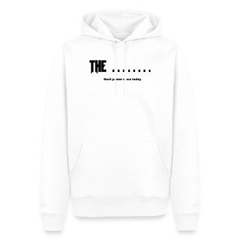 Nouveau groupe - Sweat à capuche Premium bio Homme - blanc - Devant - Nico (187cm)