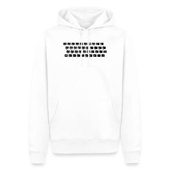 Clavier ZX 81 Tastatur - Sweat à capuche Premium bio Homme - blanc - Devant - Nico (187cm)