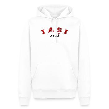 Iași fondée en 1966 - Sweat à capuche Premium bio Homme - blanc - Devant - Nico (187cm)
