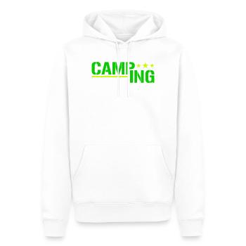 Camping - Männer Premium Bio Hoodie - Weiß - Vorne - Nico (187cm)