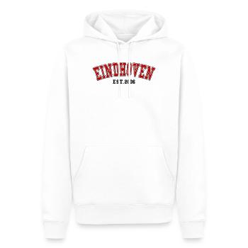 Eindhoven fondée en 2006 - Sweat à capuche Premium bio Homme - blanc - Devant - Nico (187cm)