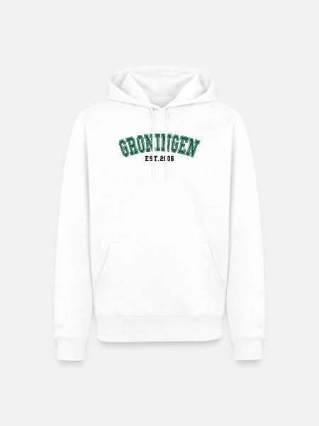 Groningen Est. 2006 - Männer Premium Bio Hoodie - Weiß