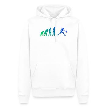 Idée cadeau pour un tournoi de pickleball pour l’anniversaire - Sweat à capuche Premium bio Homme - blanc - Devant - Nico (187cm)