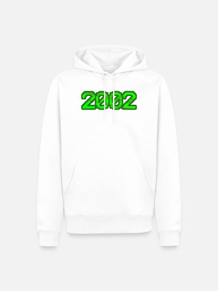Nerd 2002 - Männer Premium Bio Hoodie - Weiß