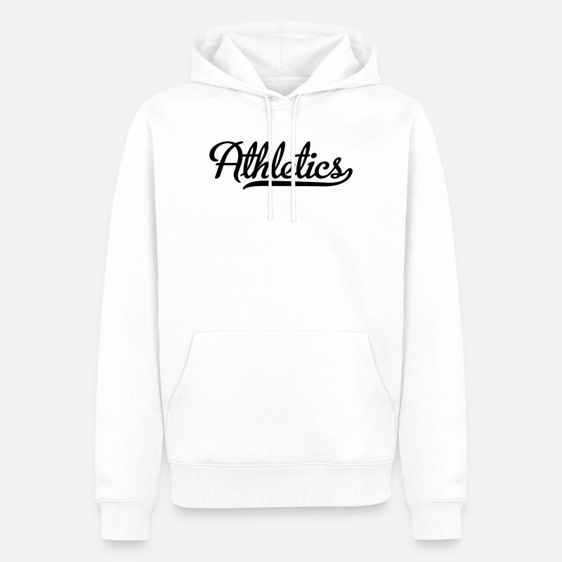 Athletics - Männer Premium Bio Hoodie - Weiß