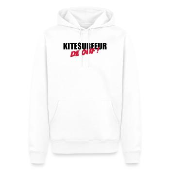 Kiteboarding / Kitesurfing / Kitesurf / - Sweat à capuche Premium bio Homme - blanc - Devant - Nico (187cm)