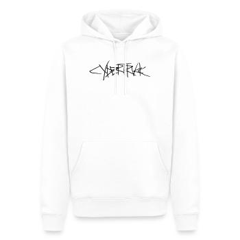 Inscription cybertruck - Sweat à capuche Premium bio Homme - blanc - Devant - Nico (187cm)