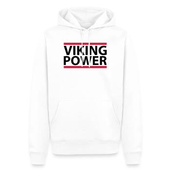 Viking Power - Sweat à capuche Premium bio Homme - blanc - Devant - Nico (187cm)