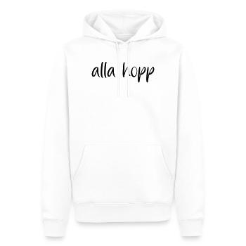 alla hopp - Männer Premium Bio Hoodie - Weiß - Vorne - Nico (187cm)