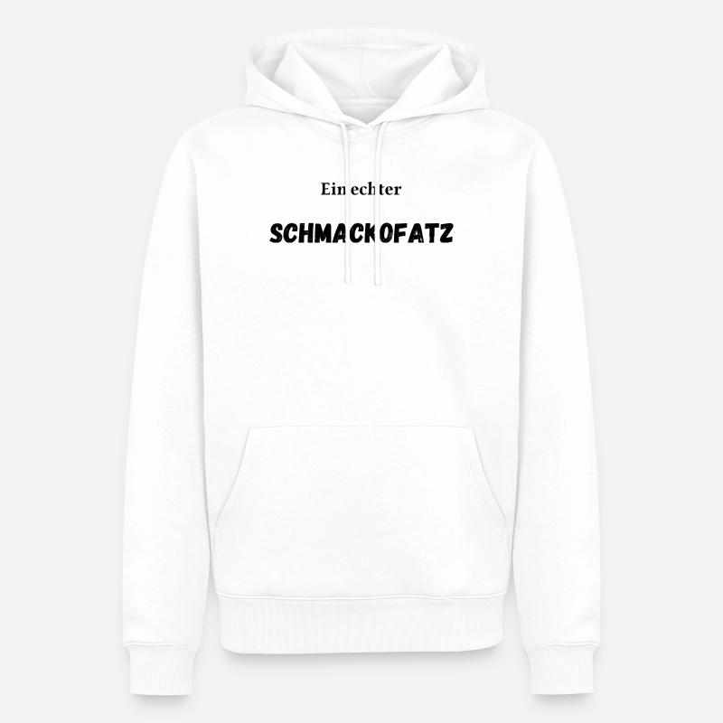 Ein echter Schmackofatz - Männer Premium Bio Hoodie - Weiß