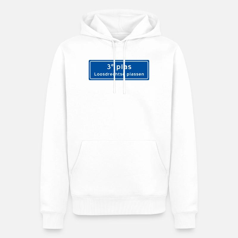 Loosdrechtse plassen 3rd plas - Männer Premium Bio Hoodie - Weiß