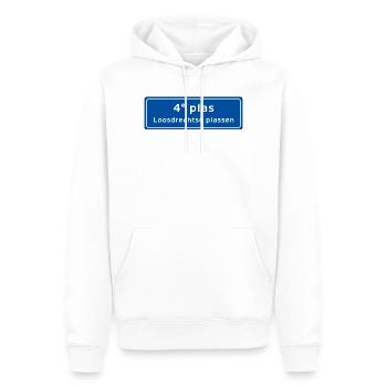 Loosdrechtse plassen 4e plas - Sweat à capuche Premium bio Homme - blanc - Devant - Nico (187cm)