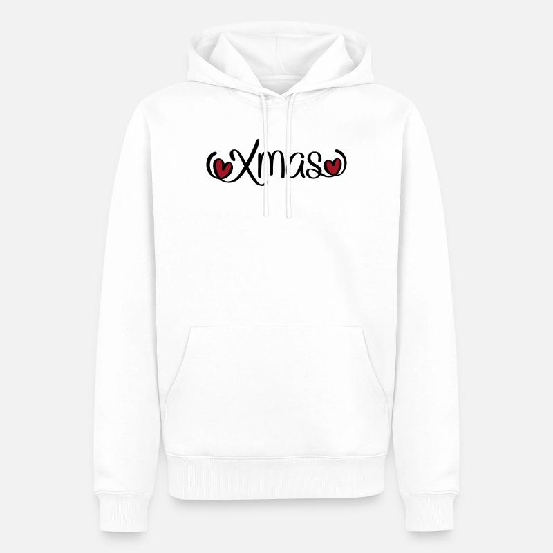 Weihnachten - Männer Premium Bio Hoodie - Weiß
