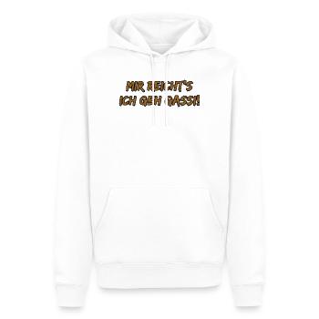 Mir reicht's ich geh Gassi! - Männer Premium Bio Hoodie - Weiß - Vorne - Nico (187cm)