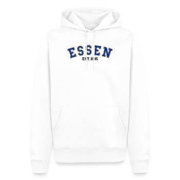 Essen Est. 1995 - Sweat à capuche Premium bio Homme - blanc - Devant - Nico (187cm)