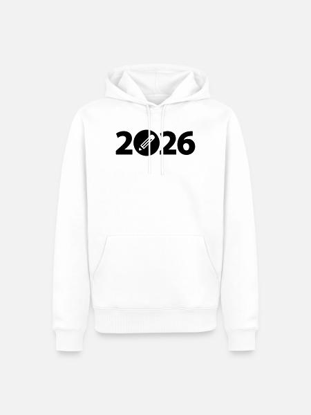 Writer 2026, Student 2026, Student 2026 - Men’s Premium Organic Hoodie - white