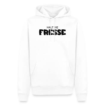 Tais-toi - Diction cool - Sweat à capuche Premium bio Homme - blanc - Devant - Nico (187cm)