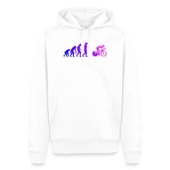 Attention aux fans de vélo de route, déclaration simple - Sweat à capuche Premium bio Homme - blanc - Devant - Nico (187cm)