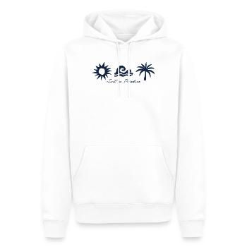 LostinParadise - Men’s Premium Organic Hoodie - white - Front - Nico (187cm)