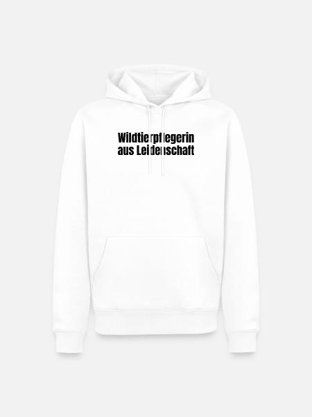 Wildtierpflegerin aus Leidenschaft Natur Geschenk - Männer Premium Bio Hoodie - Weiß