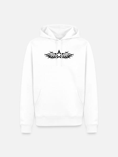 Design fehlt – bitte hochladen - Männer Premium Bio Hoodie - Weiß