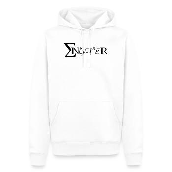 Engineer - Männer Premium Bio Hoodie - Weiß - Vorne - Nico (187cm)