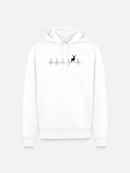 Please Upload Design Image - Men’s Premium Organic Hoodie - white