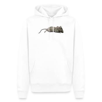 Mouse - Men’s Premium Organic Hoodie - white - Front - Nico (187cm)