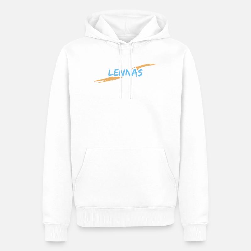 Lennas Lennas - Männer Premium Bio Hoodie - Weiß