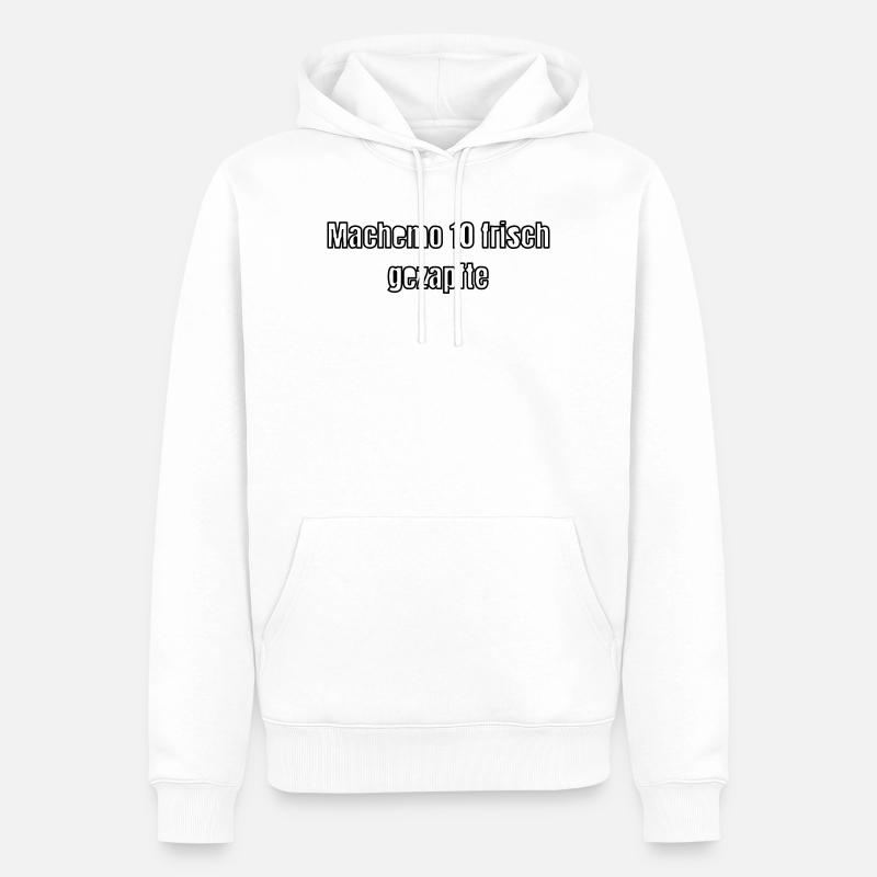 Exploité - Sweat à capuche Premium bio Homme - blanc