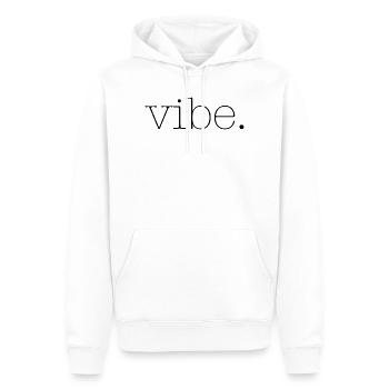 vibe - Sweat à capuche Premium bio Homme - blanc - Devant - Nico (187cm)