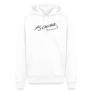 Mustafa Kemal Atatürk imzasi - Men’s Premium Organic Hoodie - white - Front - Nico (187cm)