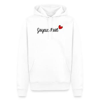 WEIHNACHTEN. FROHE WEIHNACHTEN. FROHE WEIHNACHTEN. WEIHNACHTSMANN - Männer Premium Bio Hoodie - Weiß - Vorne - Nico (187cm)