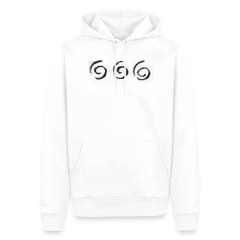 Dreifache Pinselkreise - Männer Premium Bio Hoodie - Weiß - Vorne - Nico (187cm)